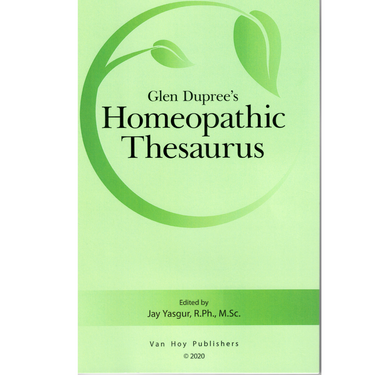 Glen Dupree’s Homeopathic Thesaurus